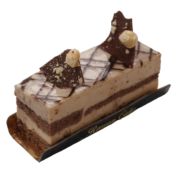 HAZELNUT MOUSSE CAKE PIECES