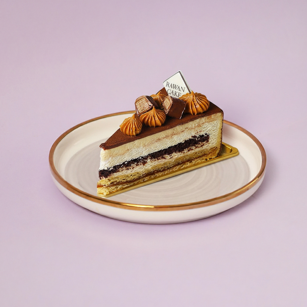 Caramel  Biscut Mousse Pieces 