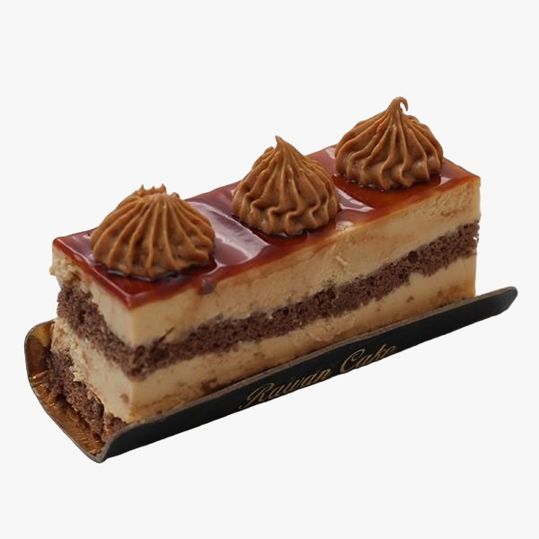 CARAMEL MOUSSE CAKE PIECES
