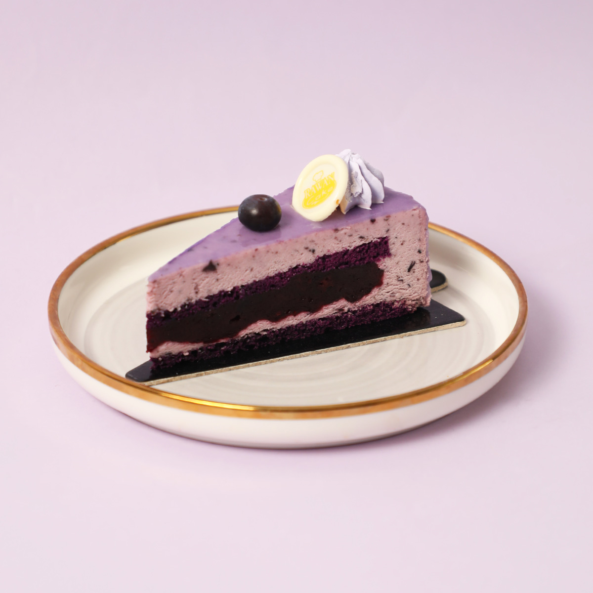 Blueberry Mousse Cake Pieces